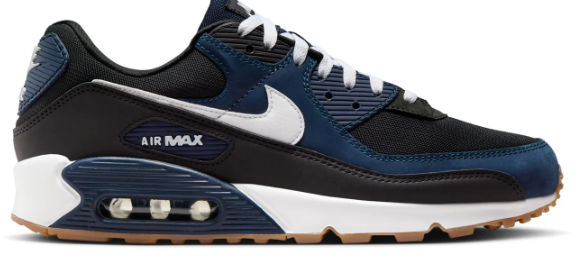 Nike Air Max 90 Men's Sneaker – Midnight Navy / Black / White