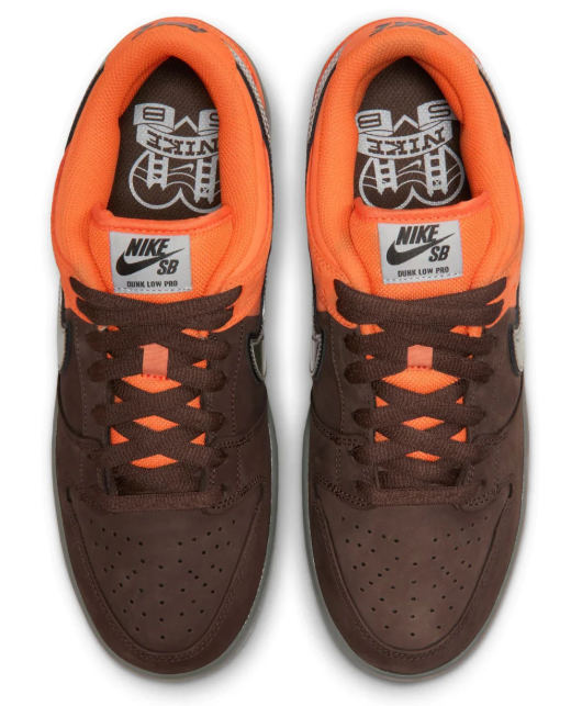 Nike SB Dunk Low Pro – 'Muni Fast Pass' Safety Orange / Wolf Grey / Baroque Brown