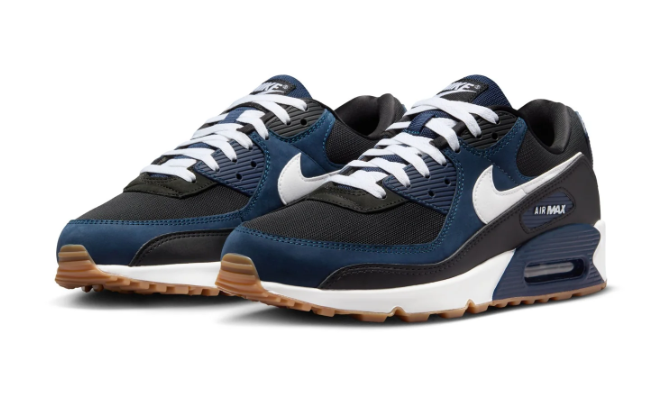 Nike Air Max 90 Men's Sneaker – Midnight Navy / Black / White