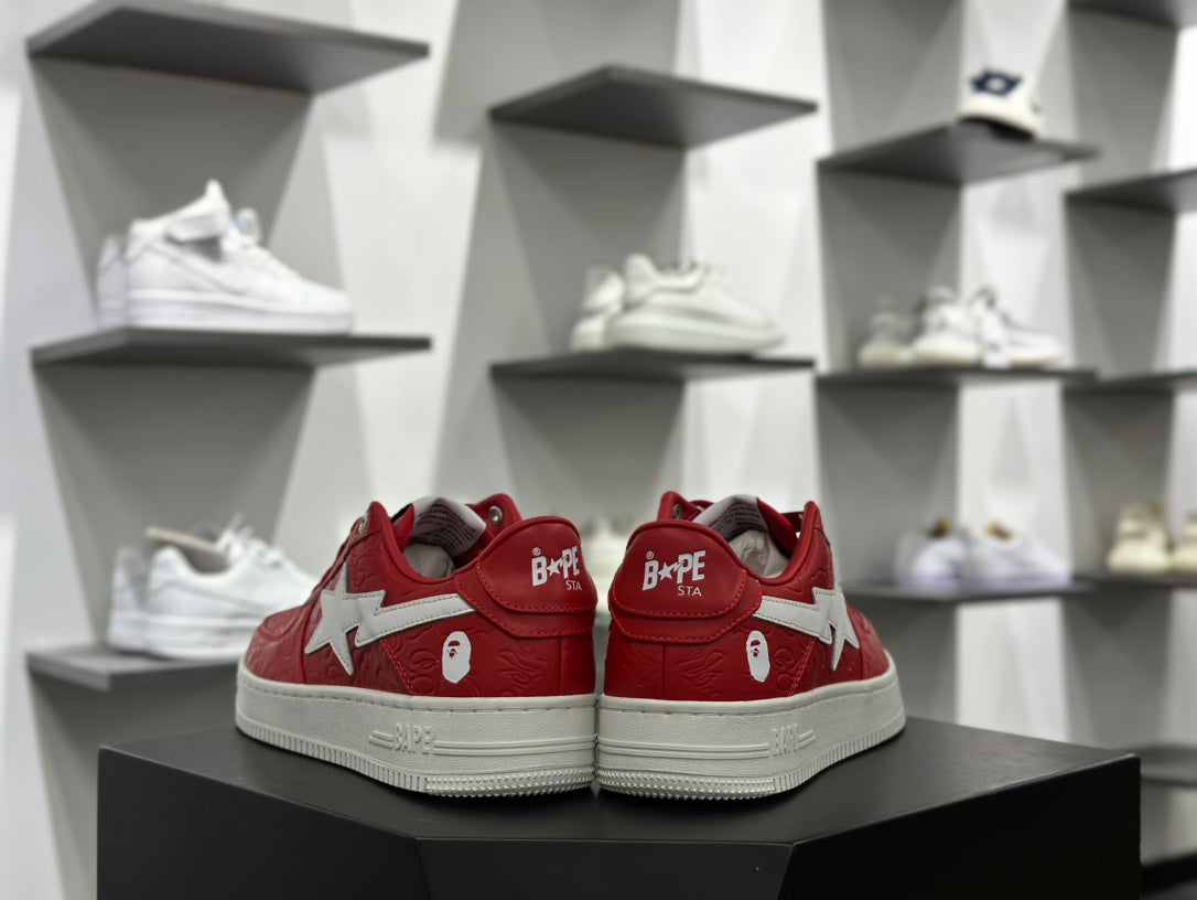 BAPE STA Low 'Red Camo' Sneaker