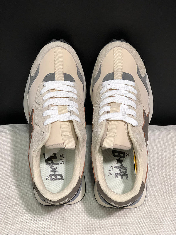 BAPE STA Low 'Cream Grey' Sneaker