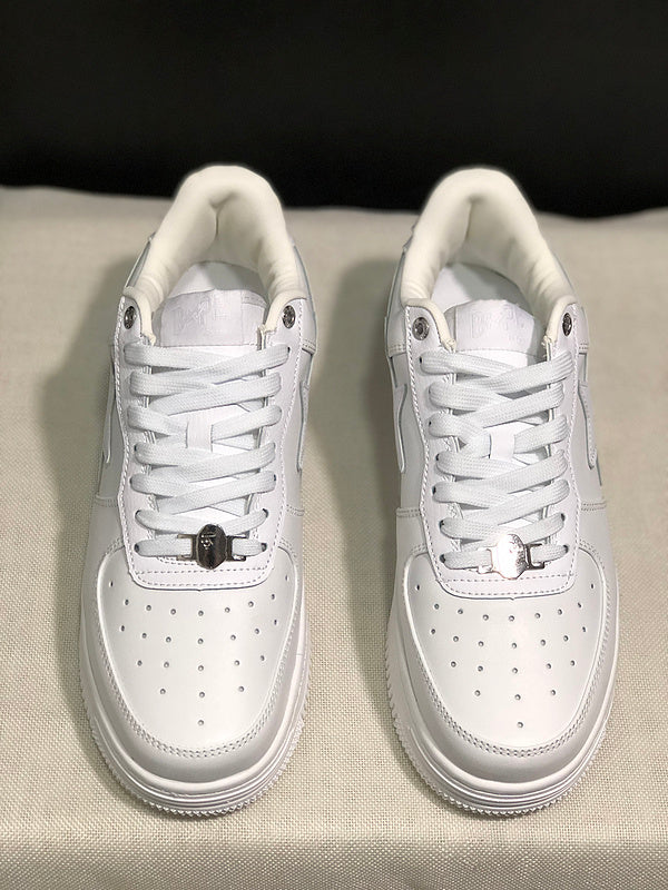 BAPE STA Low 'Triple White' Sneaker