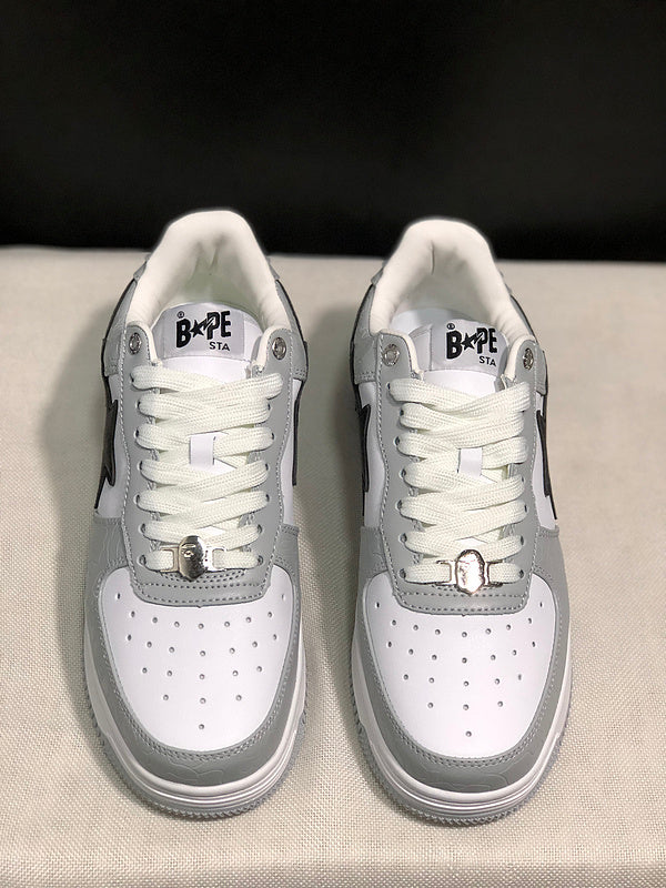 BAPE STA Low 'White Grey Camo' Sneaker