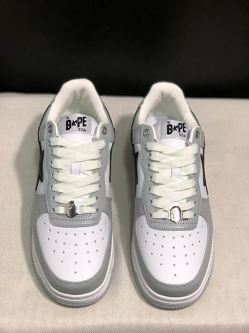 BAPE STA Low 'White Grey Camo' Sneaker
