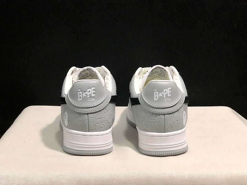 BAPE STA Low 'White Grey Camo' Sneaker