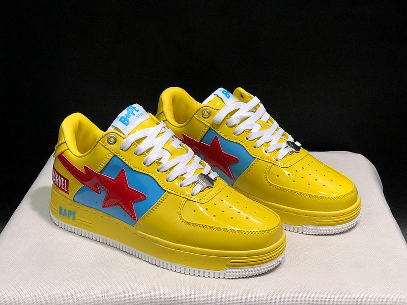BAPE STA Low x Marvel 'Yellow' Sneaker