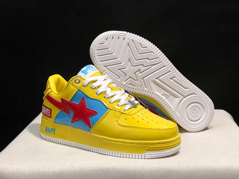 BAPE STA Low x Marvel 'Yellow' Sneaker
