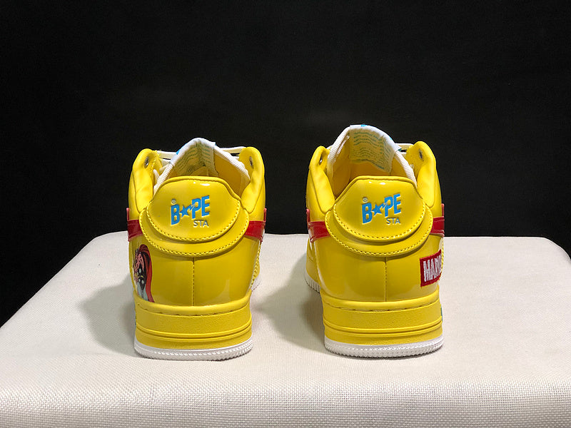 BAPE STA Low x Marvel 'Yellow' Sneaker