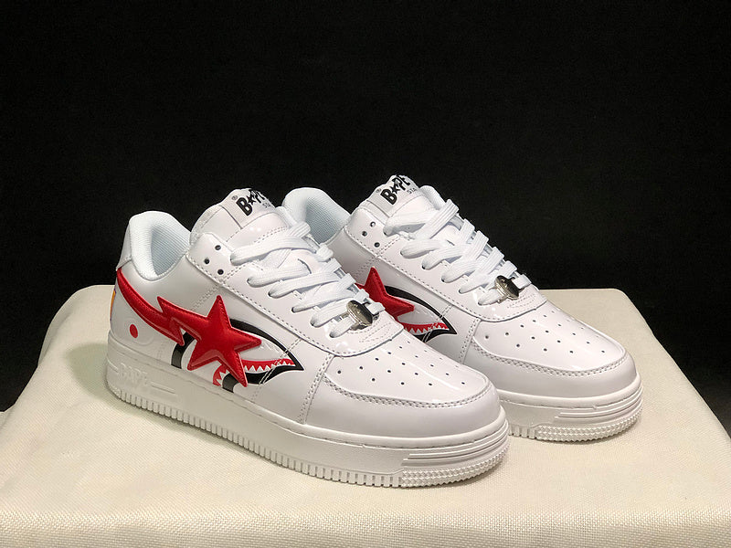 BAPE STA Low 'White/Red' Sneaker