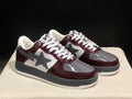BAPE STA Low 'Burgundy/Grey' Sneaker
