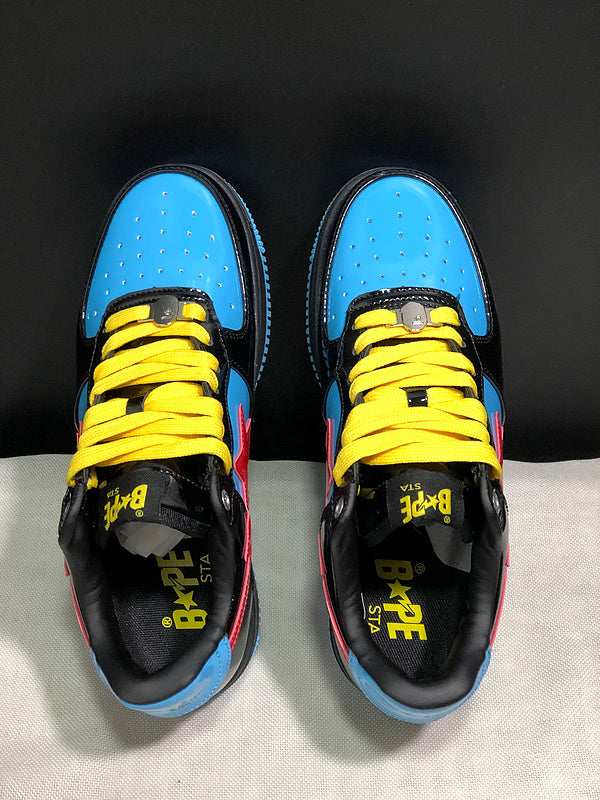 BAPE STA Low × Marvel 'Black/Blue/Red' Sneaker