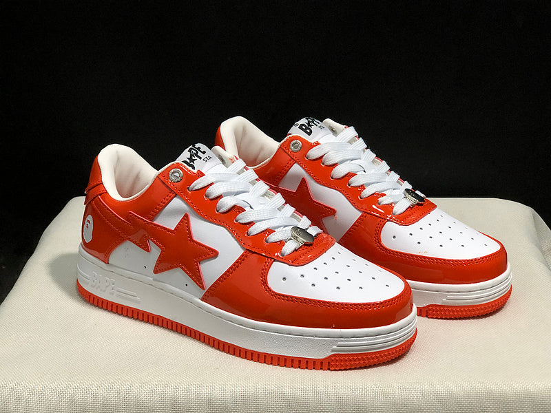 BAPE STA Low 'Orange/White' Sneaker