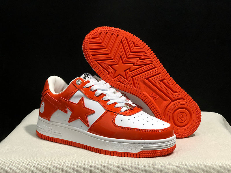 BAPE STA Low 'Orange/White' Sneaker