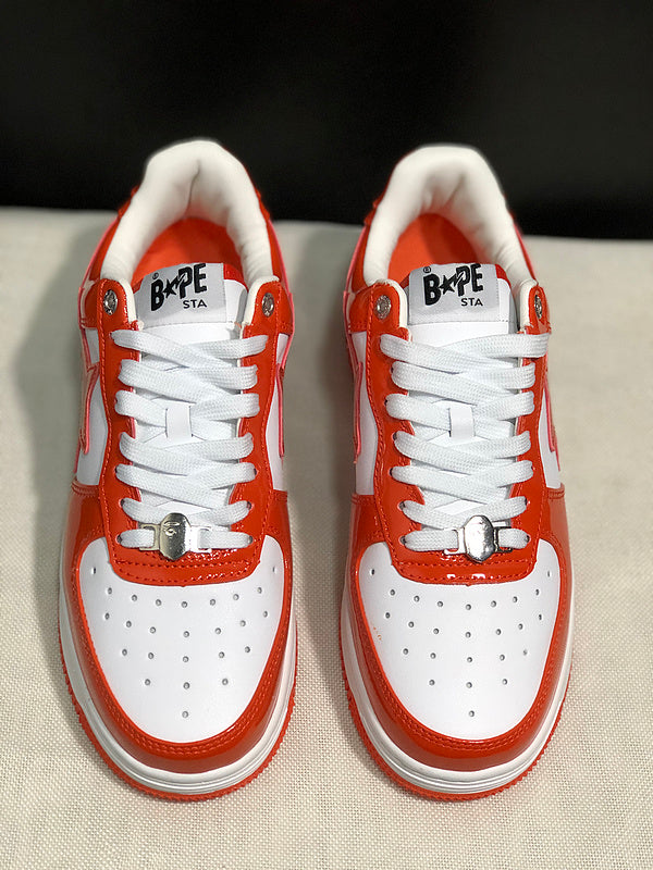 BAPE STA Low 'Orange/White' Sneaker