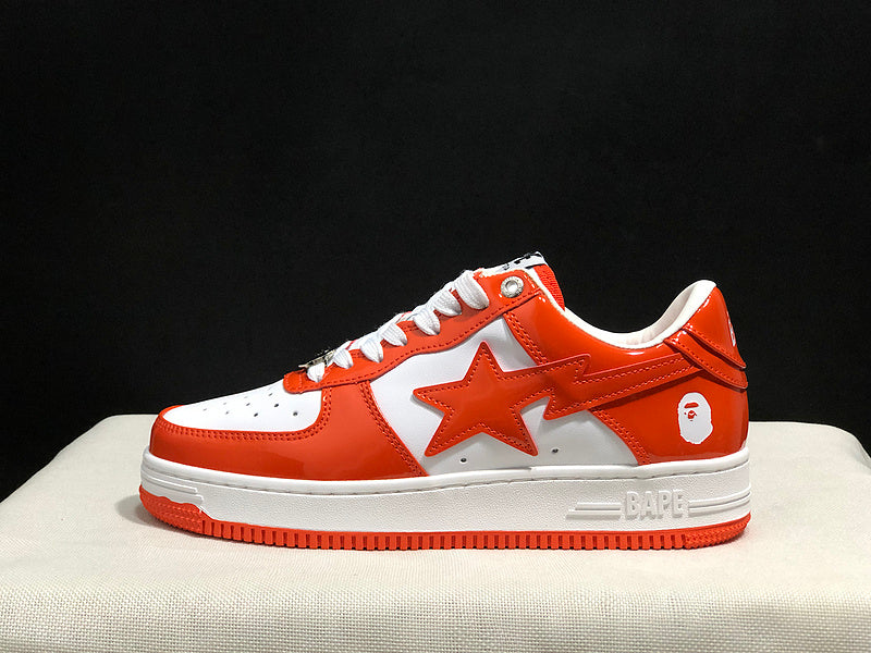 BAPE STA Low 'Orange/White' Sneaker