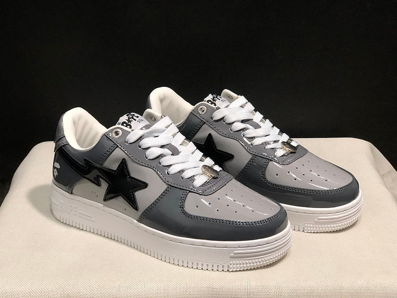 BAPE STA Low 'Grey/Black/White' Sneaker