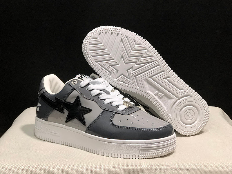 BAPE STA Low 'Grey/Black/White' Sneaker