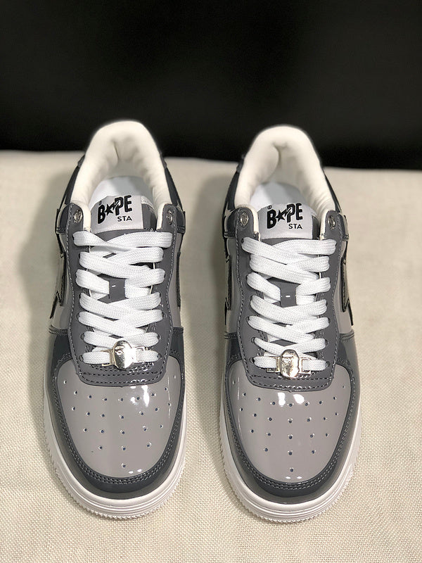 BAPE STA Low 'Grey/Black/White' Sneaker