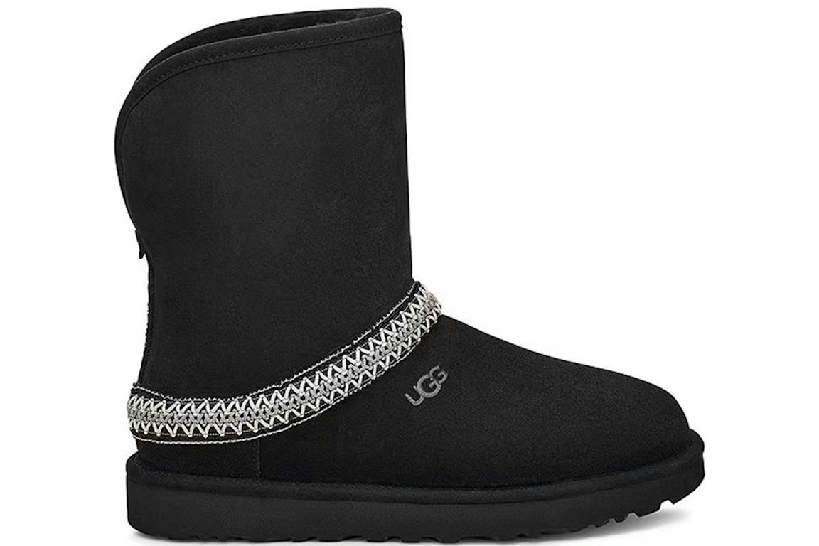 UGG Classic Short Crescent Boot - Black (Women's)
