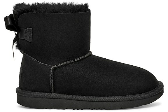 UGG Mini Bailey Bow II Boot - Black (Kids)