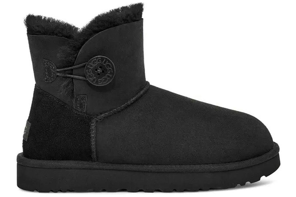 UGG Mini Bailey Button Boot - Black (Women's)