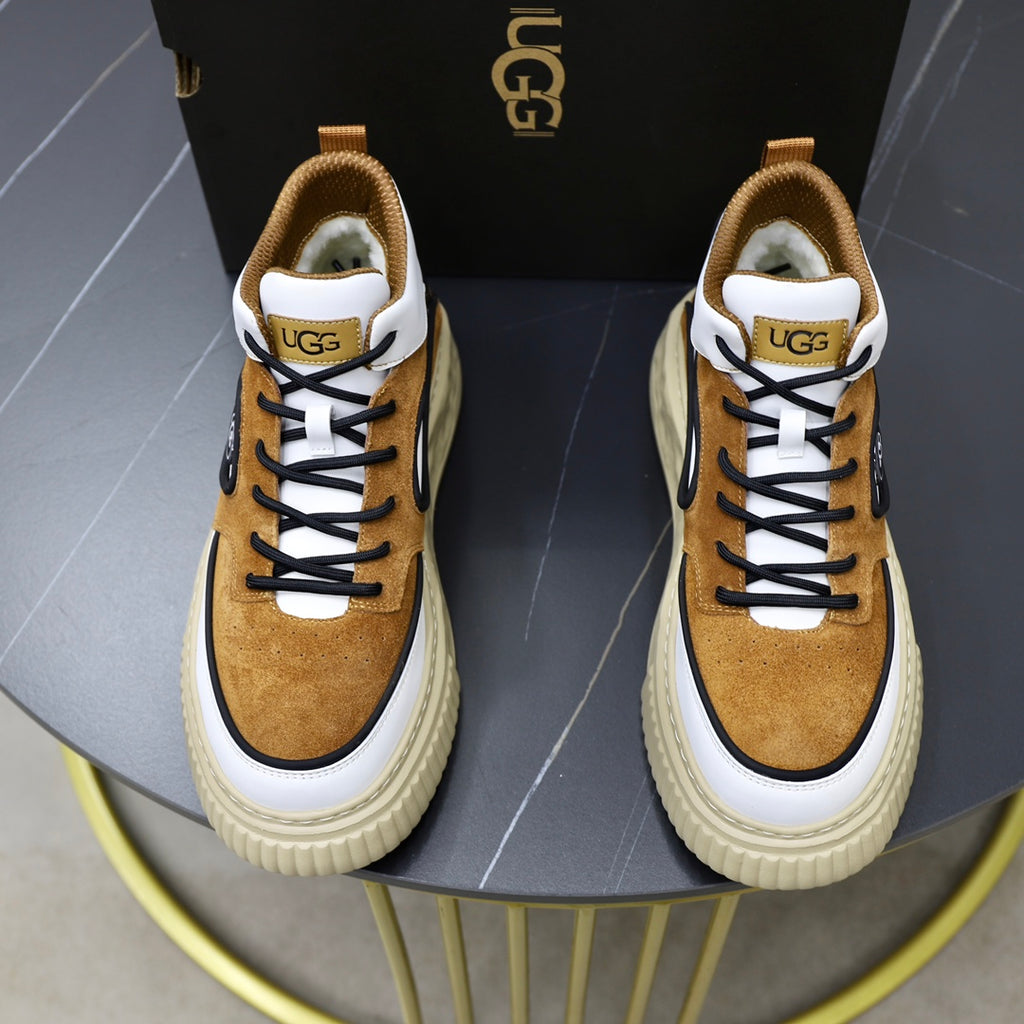UGG Men's High-Top Two-Tone Sneaker – Tan / White