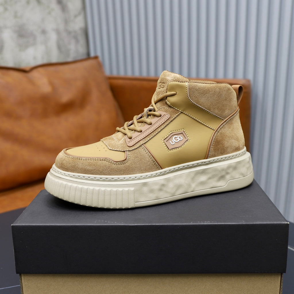 UGG Men's High-Top Panelled Sneaker – Sand / Camel