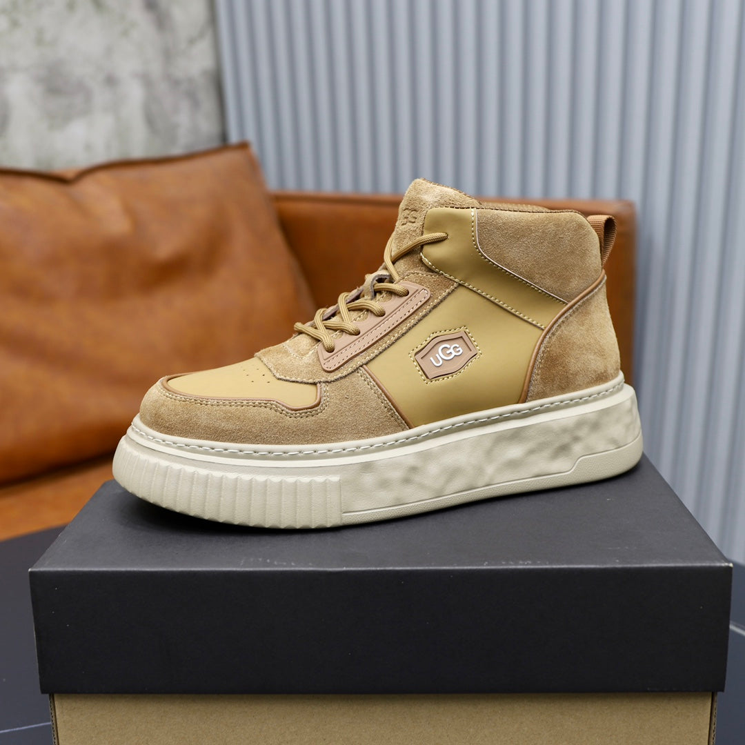 UGG Men's High-Top Panelled Sneaker – Sand / Camel