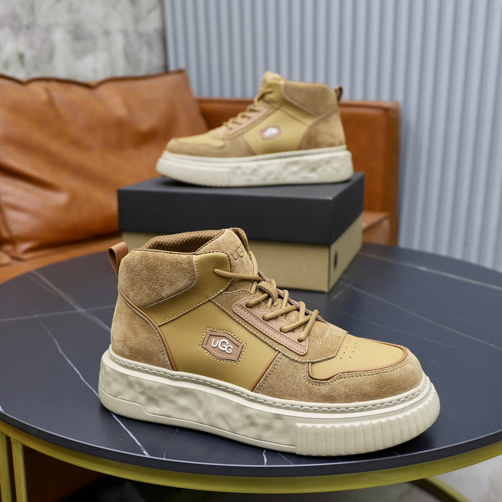 UGG Men's High-Top Panelled Sneaker – Sand / Camel