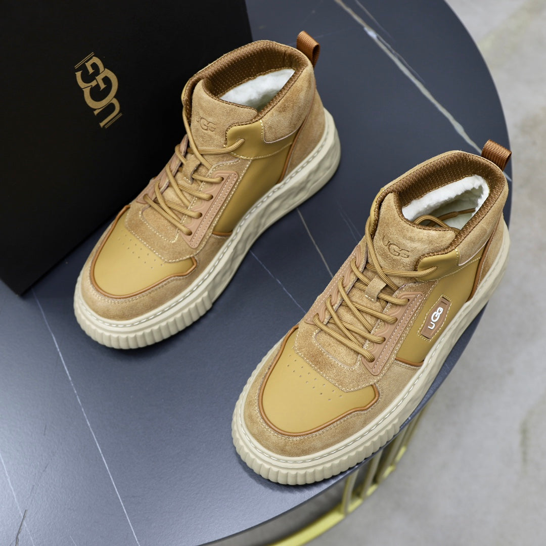 UGG Men's High-Top Panelled Sneaker – Sand / Camel