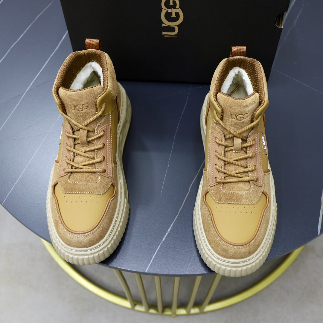 UGG Men's High-Top Panelled Sneaker – Sand / Camel