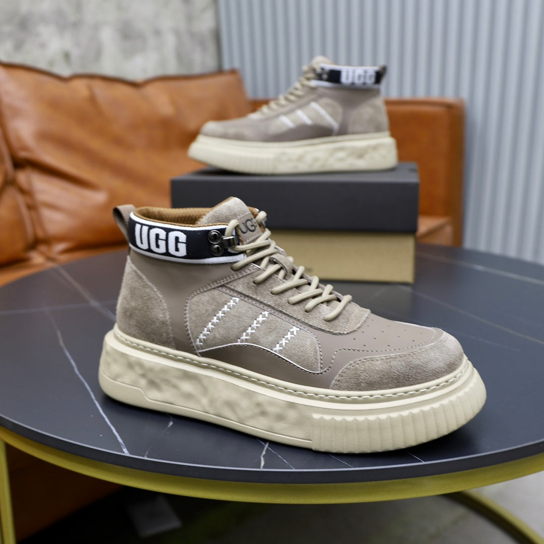 UGG Men's High-Top Strap Sneaker – Khaki / Stone