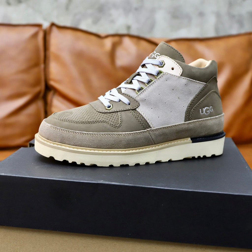 UGG Men's Retro High-Top Sneaker – Olive / Sage / Light Grey