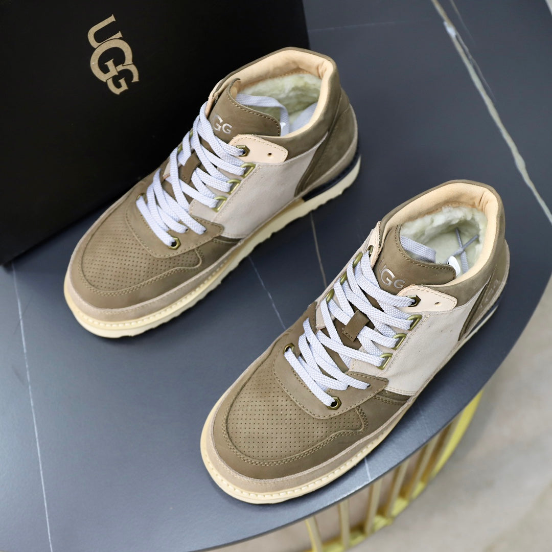 UGG Men's Retro High-Top Sneaker – Olive / Sage / Light Grey