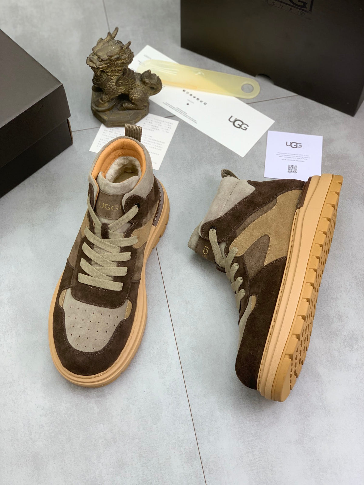 UGG Men's High-Top Boot Sneaker – Espresso / Stone