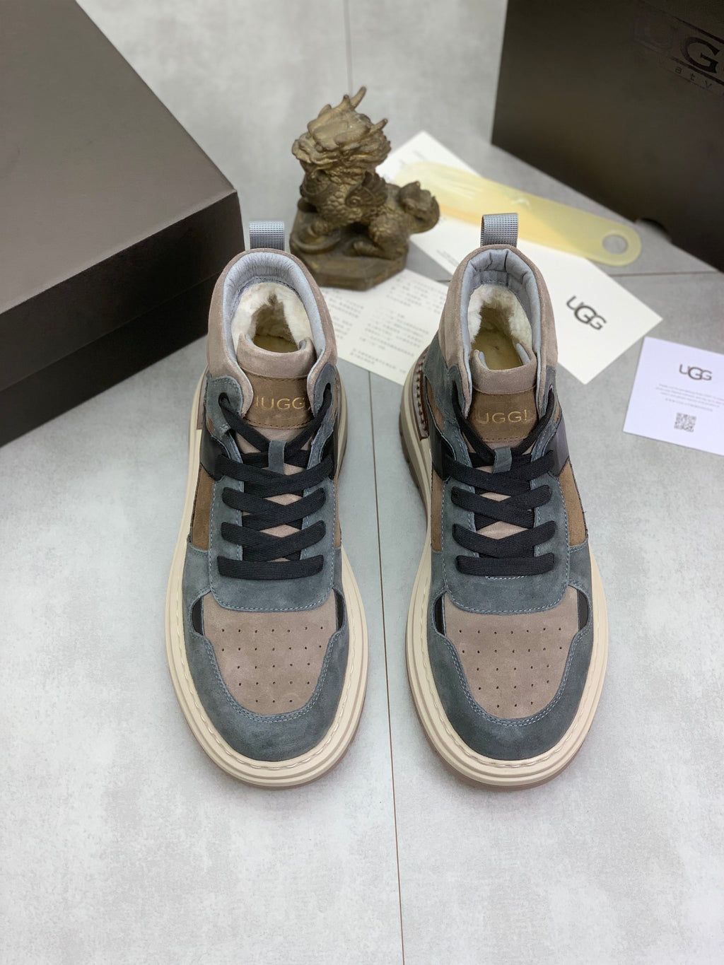 UGG Men's High-Top Boot Sneaker – Slate Blue / Taupe