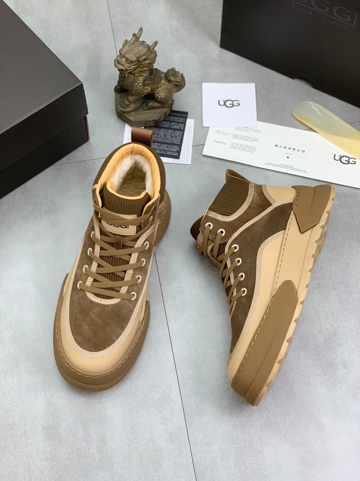 UGG Men's High-Top Boot Sneaker – Olive / Sand