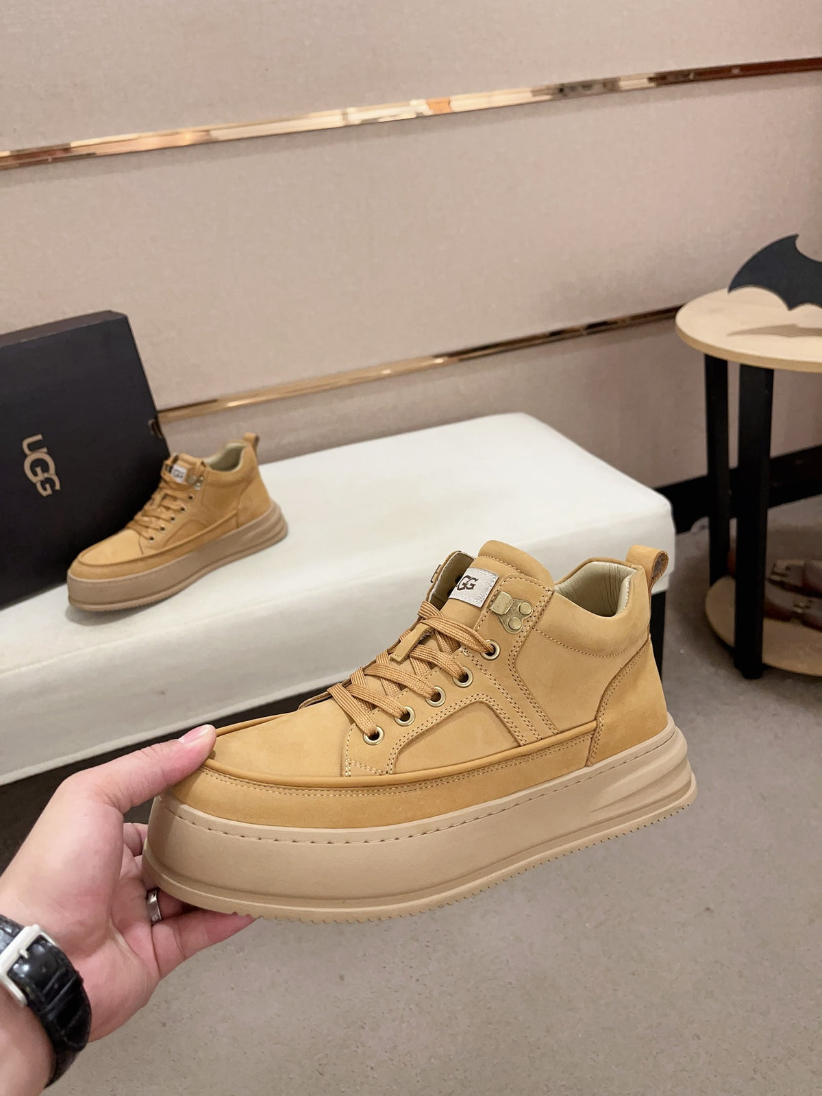 UGG Men's Retro High-Top Sneaker – Wheat