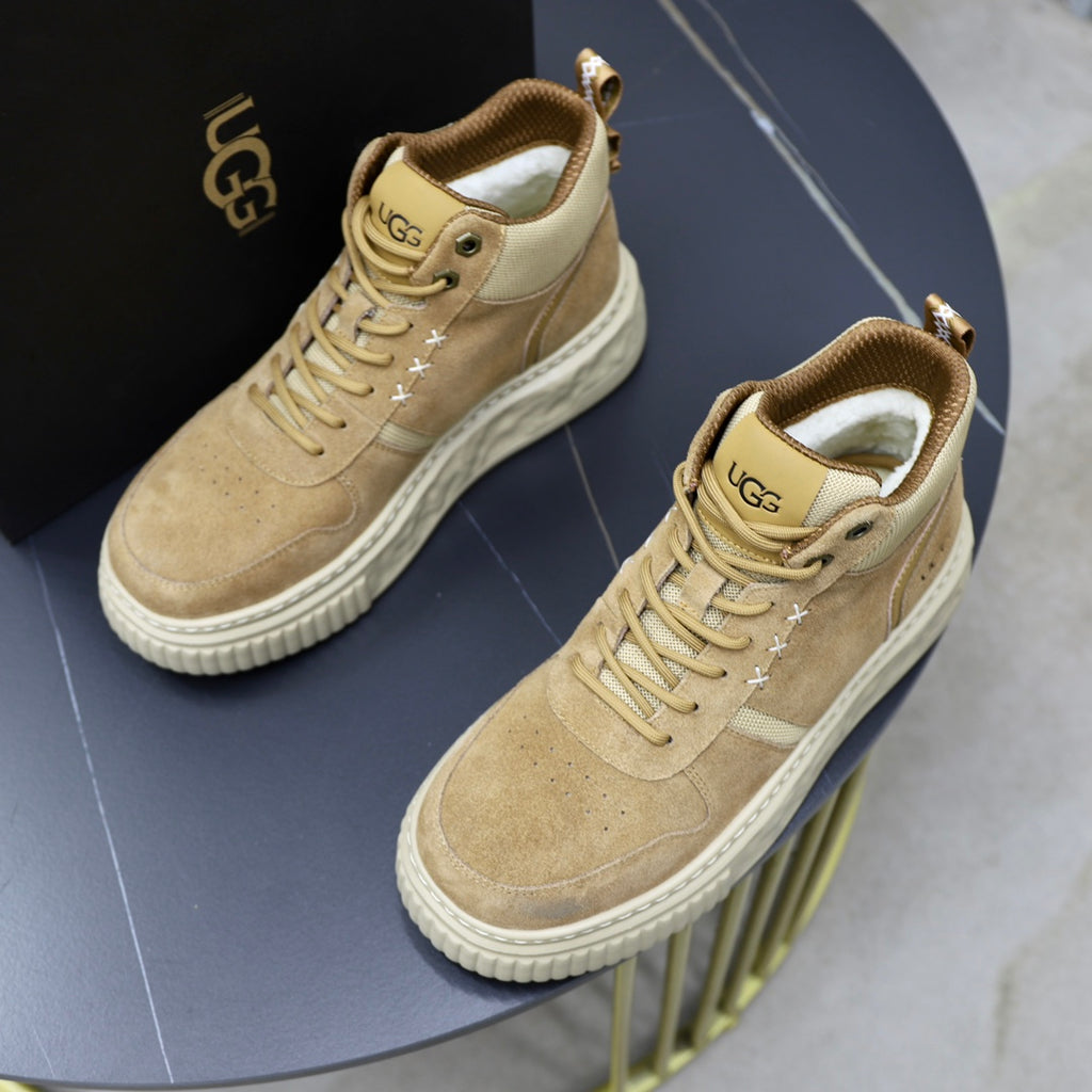 UGG Men's High-Top Panelled Sneaker – Sand / Tan