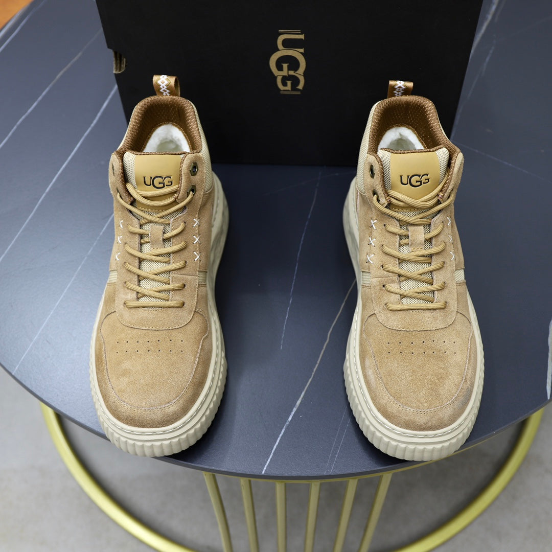 UGG Men's High-Top Panelled Sneaker – Sand / Tan