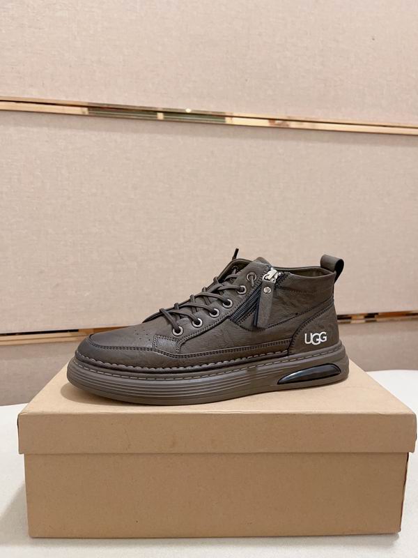 UGG Men's Mid-Top Leather Sneaker – Dark Brown