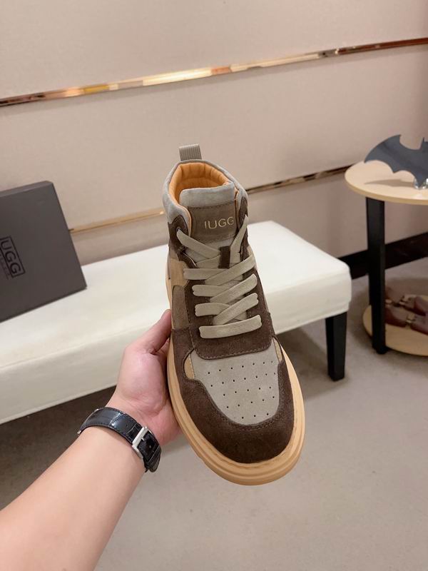 UGG Men's High-Top Panelled Sneaker – Brown / Grey / Beige