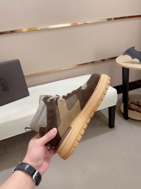 UGG Men's High-Top Panelled Sneaker – Brown / Grey / Beige