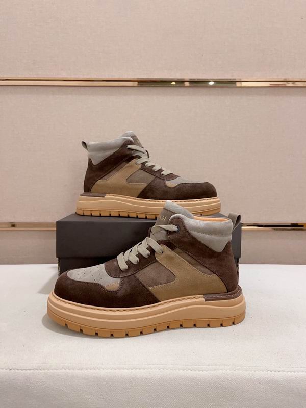 UGG Men's High-Top Panelled Sneaker – Brown / Grey / Beige