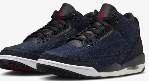 Air Jordan 3 x Levi's® 'Indigo / Gym Red' (IH7959-400)
