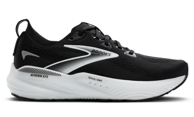 Brooks Glycerin GTS 22 Women's Running Shoe – Black/Grey/White