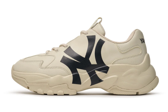 MLB Big Ball Chunky A 'NY Yankees' Sneaker (Beige)