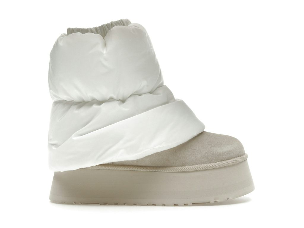 UGG Classic Mini Dipper Puffer Boot - White/Ceramic (Women's)