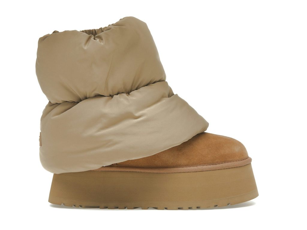 UGG Classic Mini Dipper Puffer Boot - Amphora/Chestnut (Women's)