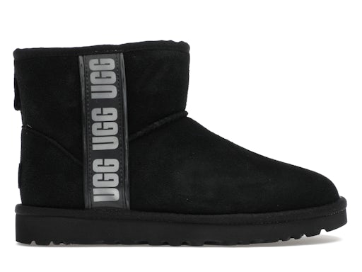 UGG Classic Mini II Boot Side Logo - Black (Women's)
